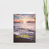 Eric Liddell引用文グリーティングカード カード (正面)