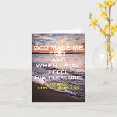 Eric Liddell引用文グリーティングカード カード (黄色い花)