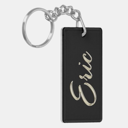 Eric Name whitegold Schlüsselanhänger Anhänger キーホルダー (正面左)