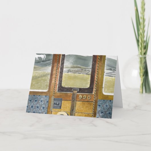 Eric Raviliousによる鉄道風景 カード (正面)