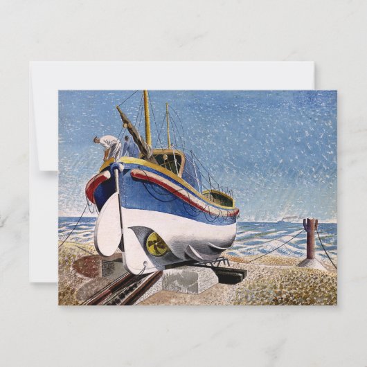 Eric Ravilious – アデルバラのライフボート カード (正面)