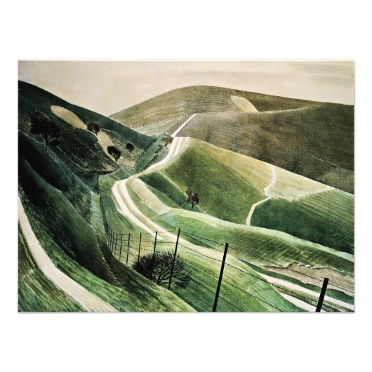 Eric Ravilious - チョーク・パス フォトプリント (正面)
