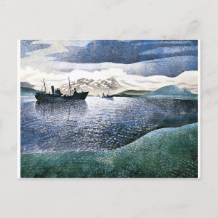 Eric Ravilious – ノルウェー、魔法現実主義アート ポストカード