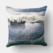 Eric Ravilious – ノルウェー、魔法現実主義、 クッション (裏面)