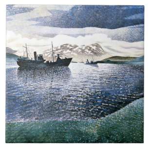 Eric Ravilious – ノルウェー、魔法現実主義、 タイル