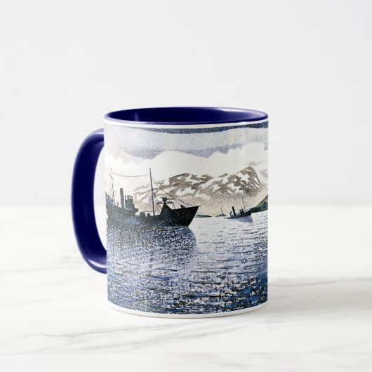 Eric Ravilious – ノルウェー、魔法現実主義、 マグカップ (正面左)