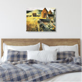 Eric Ravilious – ファーロング素晴らし、ア絵画ート キャンバスプリント (インサイチュ (寝室))