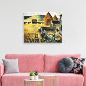 Eric Ravilious – ファーロング素晴らし、ア絵画ート キャンバスプリント (インサイチュ (リビング))