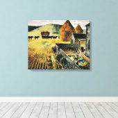 Eric Ravilious – ファーロング素晴らし、ア絵画ート キャンバスプリント (インサイチュ (ウッドフロア))