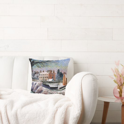 Eric Ravilious – 冬の牧師館 クッション (ソファ)