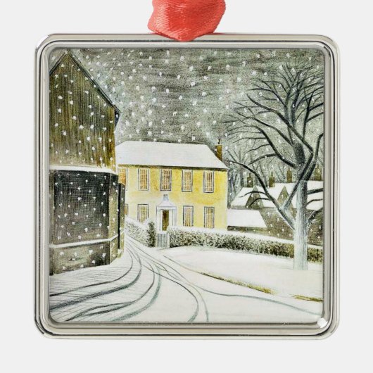 Eric Ravilious - 雪のホールステッド通り, メタルオーナメント (正面)