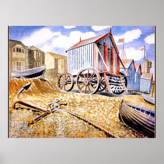 Eric Ravilious - Adelburgh ポスター (正面)