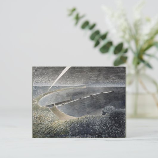 Eric Ravilious art、Coastal Defense ポストカード (スタンド正面)