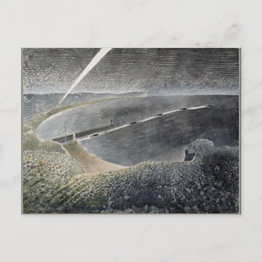 Eric Ravilious art、Coastal Defense ポストカード (正面)