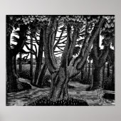Eric Ravilious art, Woodland Outside Florence ポスター (正面)