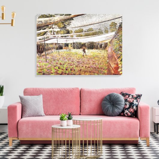 Eric Ravilious artwork, Strawberry Nets キャンバスプリント (インサイチュ (リビング))