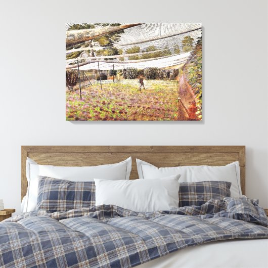 Eric Ravilious artwork, Strawberry Nets キャンバスプリント (インサイチュ (寝室))