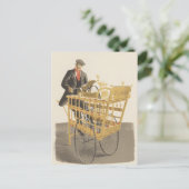 Eric Ravilious Britishによるナイフグラインダーヴィンテージ ポストカード (スタンド正面)