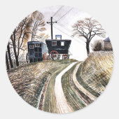 Eric Ravilious - Caravans, ラウンドシール (正面)