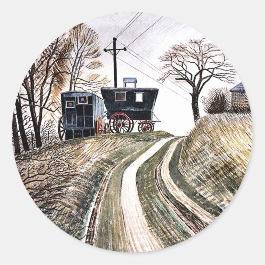 Eric Ravilious - Caravans, ラウンドシール (正面)