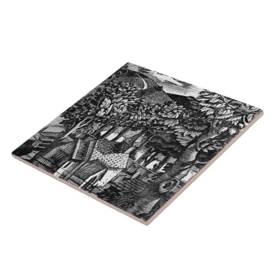 Eric Ravilious - Church under a Hill, タイル (側面)