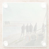 Eric Ravilious - Dangerous Work at Low Tide, ガラスコースター (裏面)