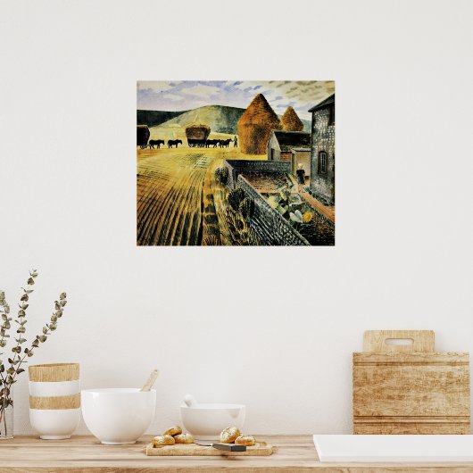 Eric Ravilious - Furlongs ポスター (キッチン)