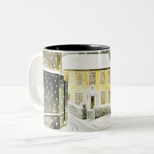Eric Ravilious - Hallstead Road in Snow, ツートーンマグカップ (正面左)
