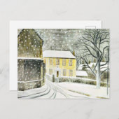 Eric Ravilious - Hallstead Road in Snow, ポストカード (正面/裏面)