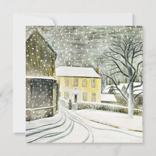 Eric Ravilious - Hallstead Road in Snow, 1936 カード (正面)