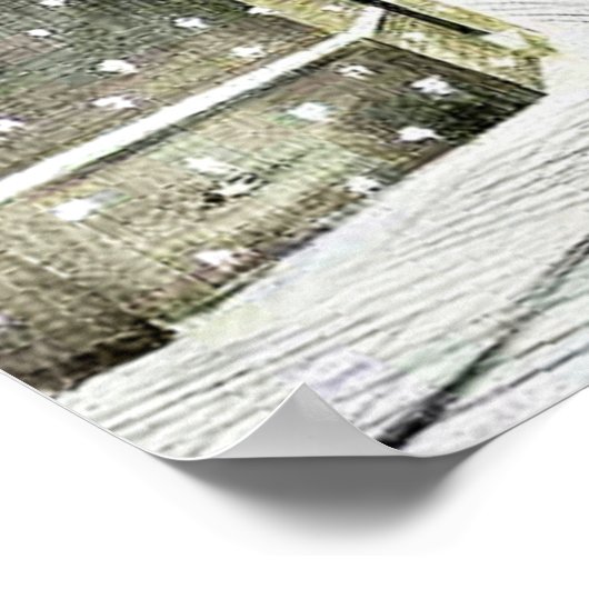 Eric Ravilious - Hallstead Road in Snow, 1936 ポスター (角)