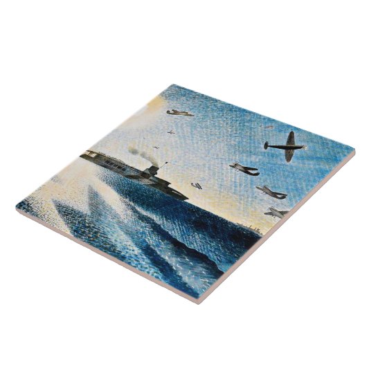 Eric Ravilious - HMS北極圏で輝く タイル (側面)