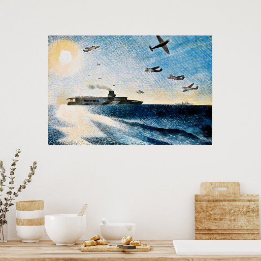 Eric Ravilious - HMS北極圏で輝く ポスター (キッチン)