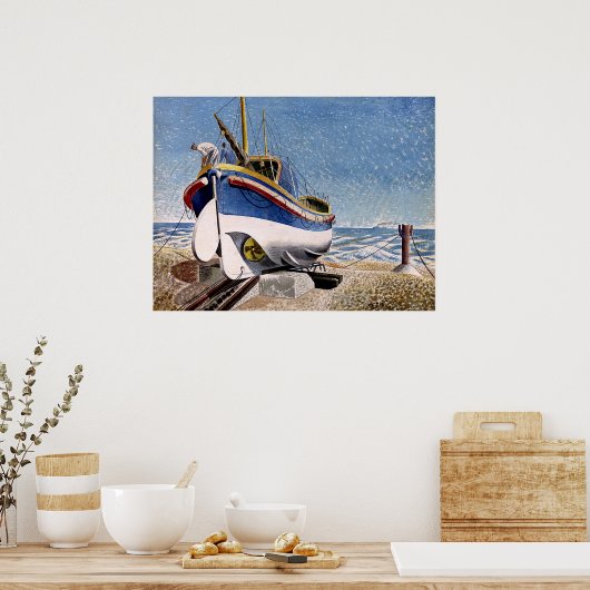Eric Ravilious - Lifeboat,  ポスター (キッチン)