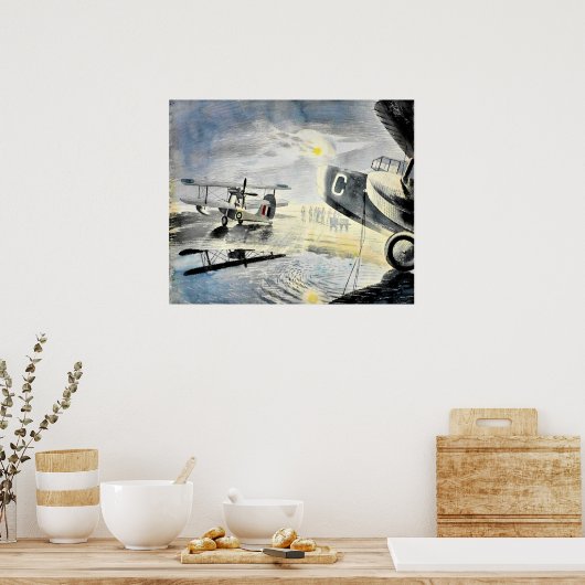 Eric Ravilious - Morning on the Tarmac ポスター (キッチン)