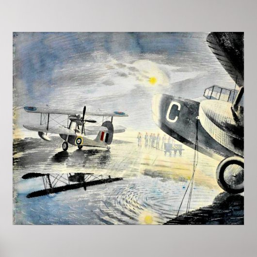 Eric Ravilious - Morning on the Tarmac ポスター (正面)