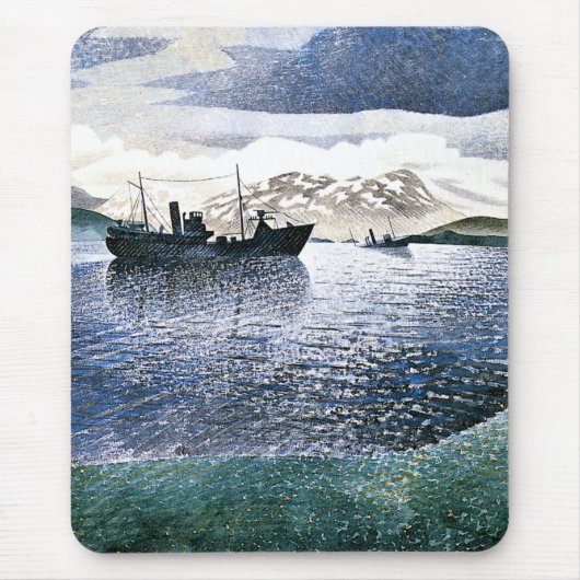 Eric Ravilious - Norway, magic realism, マウスパッド (正面)
