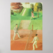 Eric Ravilious painting, Tennis,  ポスター (正面)