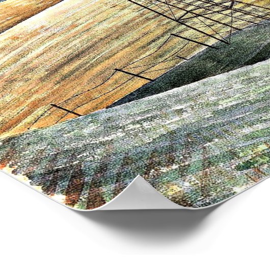 Eric Ravilious painting, Windmill ポスター (角)