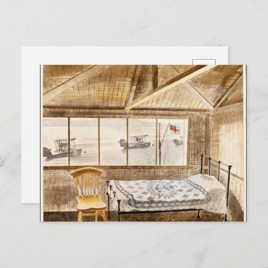 Eric Ravilious - RNAS Disc Bay, Dundee ポストカード (正面/裏面)