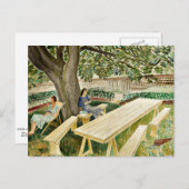 Eric Ravilious - Two Women in a Garden, 素晴らしart ポストカード (正面/裏面)