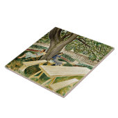 Eric Ravilious - Two Women in a Garden, fine art タイル (側面)