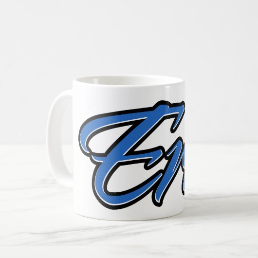 Eric Vorname Name blue Tasse Kaffeetasse コーヒーマグカップ (正面左)