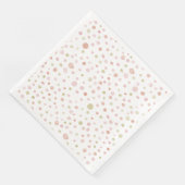 Erica紙吹雪水彩画ドット紙ナプキン (コーナー)