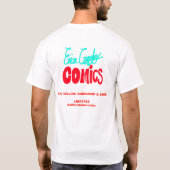 Erica Crooksコミックス: 夏の熱波 / ダークコメディ Tシャツ (裏面)