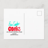 Erica Crooks Comics - なんて言ったの? ポストカード (裏面)