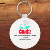Erica Crooks Comics - 何て言ったの? キーホルダー (裏面)