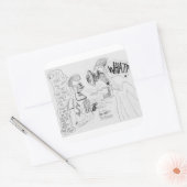 Erica Crooks Comics : Game Show scam スクエアシール (封筒)