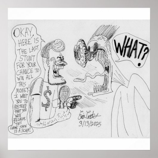 Erica Crooks Comics : Game Show scam ポスター (正面)