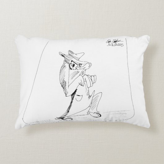 Erica Crooks Comics - sneaky villain man アクセントクッション (正面)